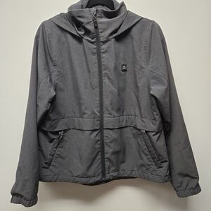 Rip Curl Men's Elite Anti Series Windbreaker Jacket Heathered Black Size Small